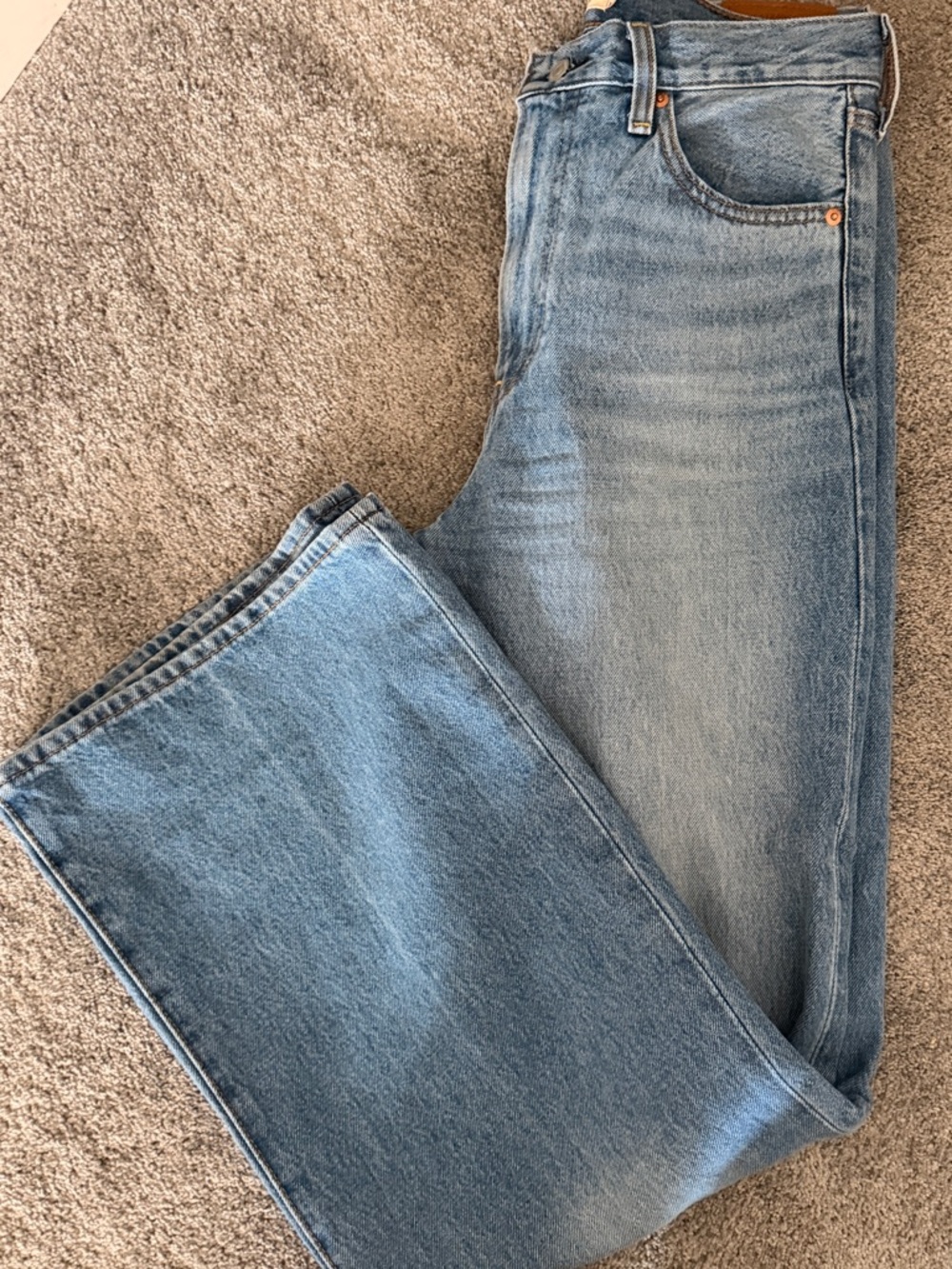 Levi's Light Blue Wide Leg Jeans